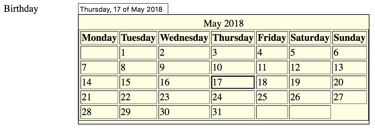 Datepicker